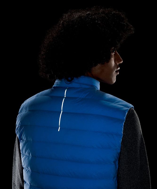 Chaleco Lululemon Navigation Stretch Down Hombre Azules | 83469-SQFZ