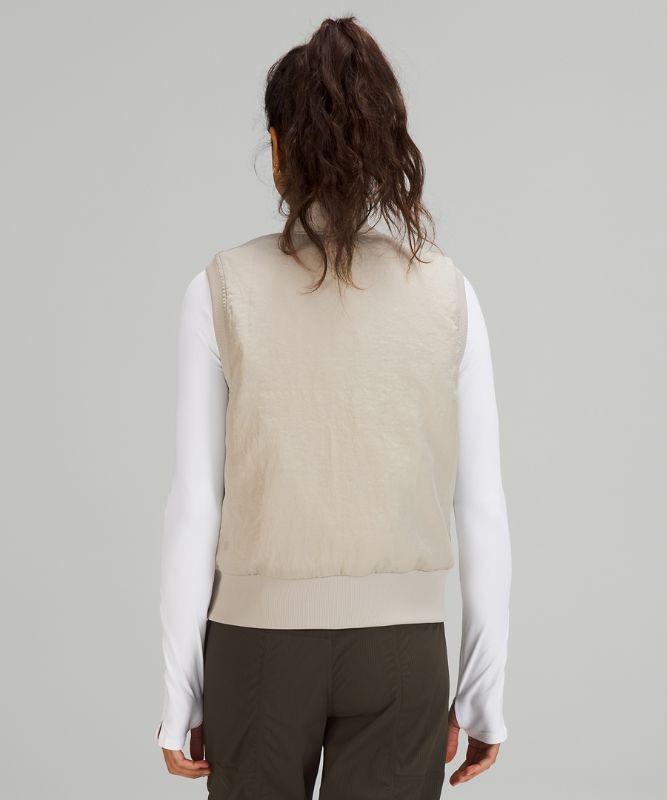 Chaleco Lululemon Non-Stop Bomber Mujer Beige | 76184-BCGN