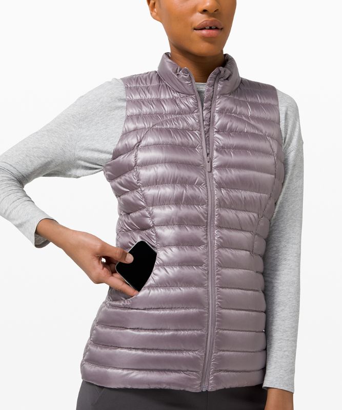 Chaleco Lululemon Pack it Down Shine Mujer Lunar Rock | 50728-QVPS