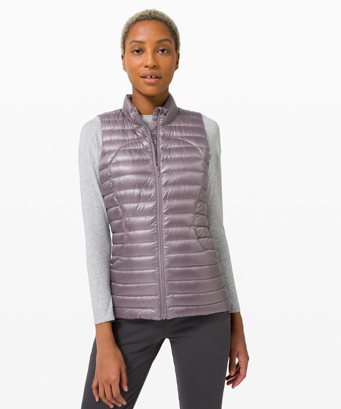 Chaleco Lululemon Pack it Down Shine Mujer Lunar Rock | 50728-QVPS