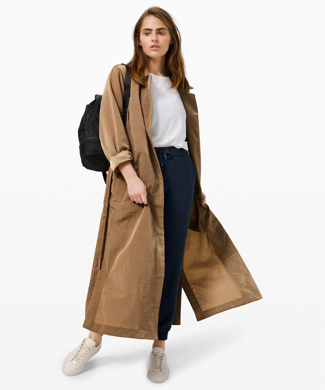 Chamarras Lululemon Always Effortless Trench Mujer Frontier | 28645-NGBW