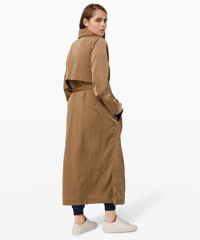 Chamarras Lululemon Always Effortless Trench Mujer Frontier | 28645-NGBW