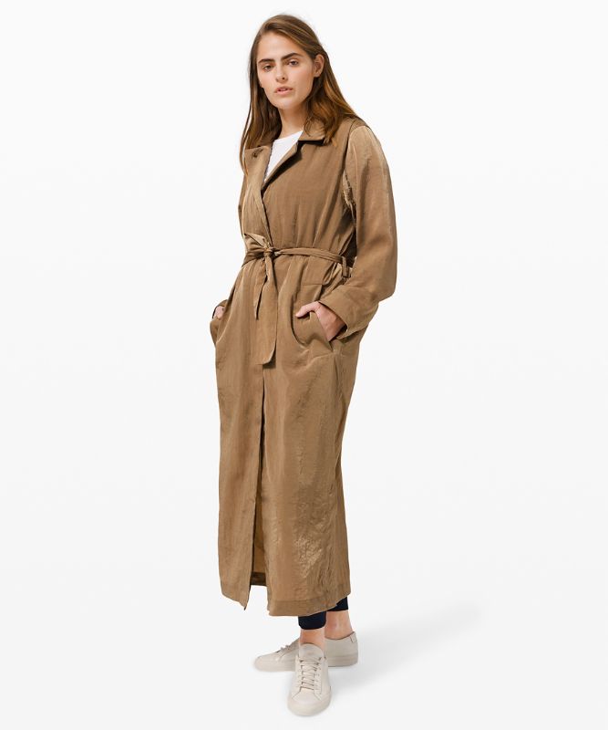 Chamarras Lululemon Always Effortless Trench Mujer Frontier | 28645-NGBW