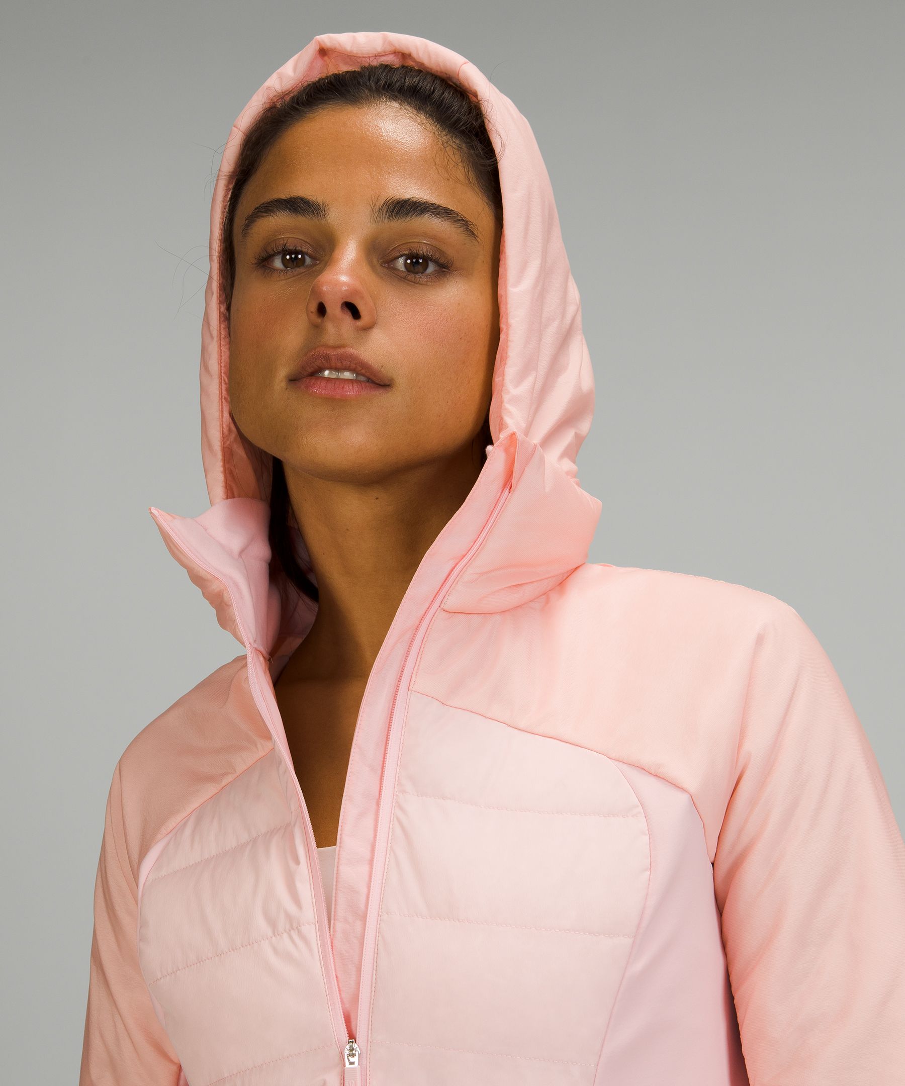 Chamarras Lululemon Down for It All Mujer Rosas Blancos | 07918-HTJG