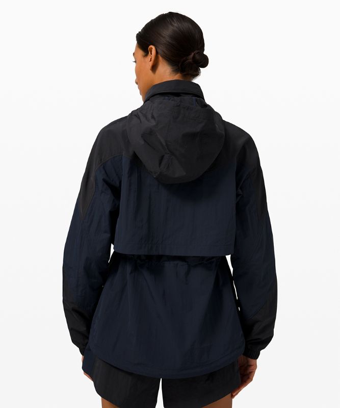 Chamarras Lululemon Evergreen Anorak Mujer Azul Marino Negros | 67239-KHEV