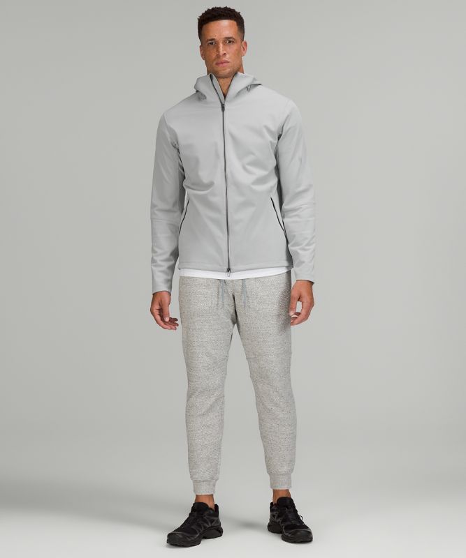 Chamarras Lululemon Fleece Back Softshell Hombre Plateados | 03916-OPWL