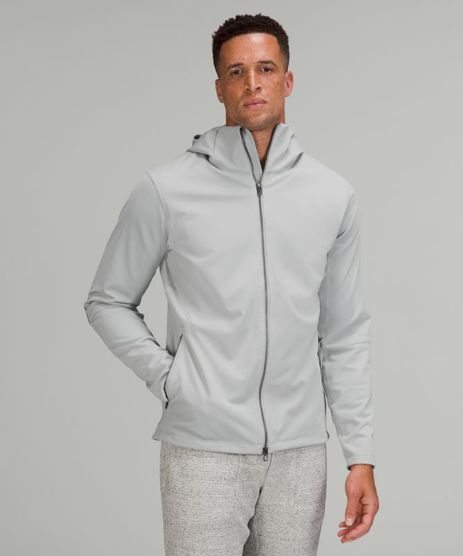 Chamarras Lululemon Fleece Back Softshell Hombre Plateados | 03916-OPWL