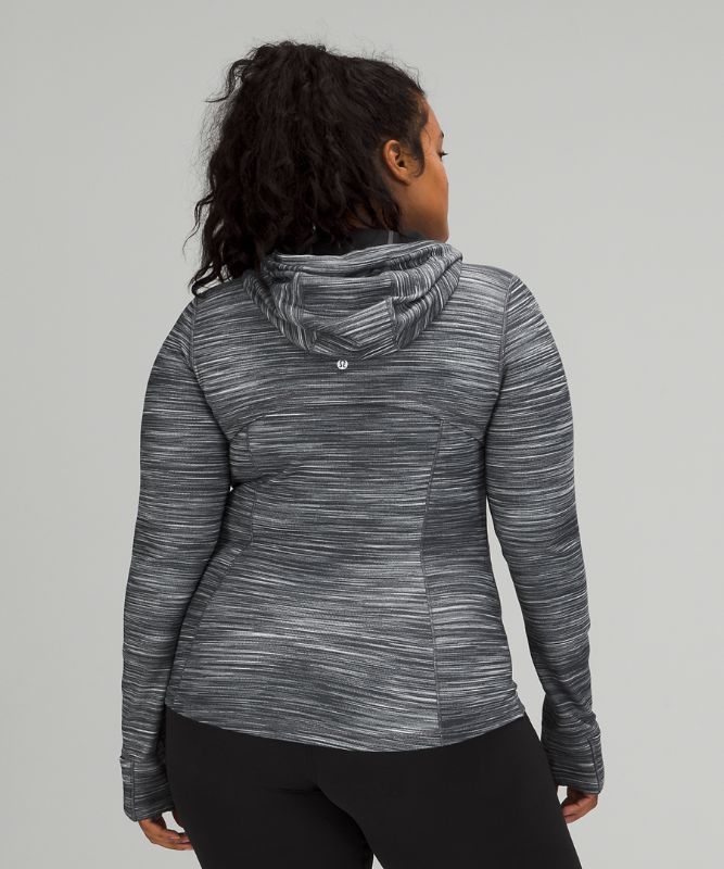 Chamarras Lululemon Hooded Define Nulu Mujer Negros Blancos Negros | 17034-BISR