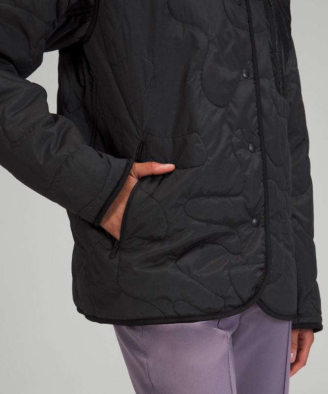 Chamarras Lululemon Insulated Quilted Mujer Negros | 87240-YFLA