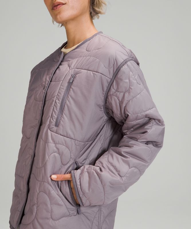 Chamarras Lululemon Insulated Quilted Mujer Lavanda | 36582-ZMSB