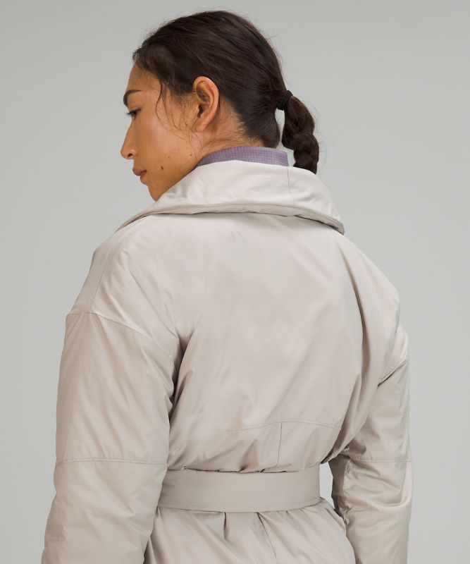 Chamarras Lululemon Insulated Trench Mujer Beige | 35489-HXRG