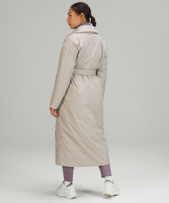 Chamarras Lululemon Insulated Trench Mujer Beige | 35489-HXRG