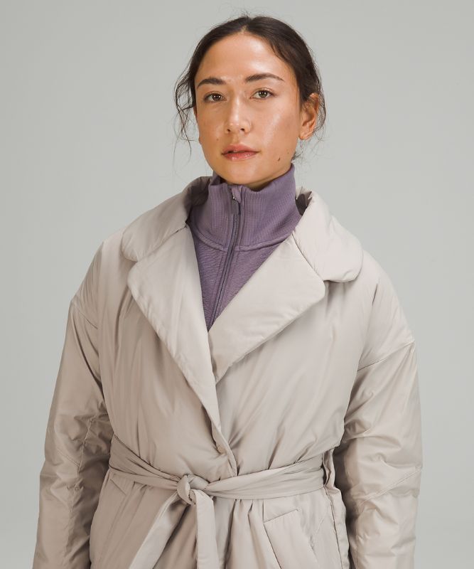 Chamarras Lululemon Insulated Trench Mujer Beige | 35489-HXRG