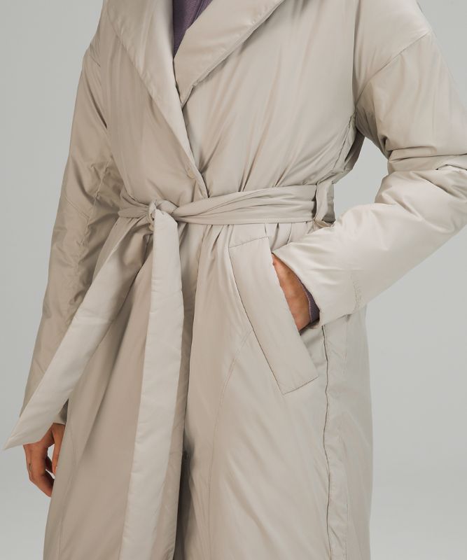 Chamarras Lululemon Insulated Trench Mujer Beige | 35489-HXRG