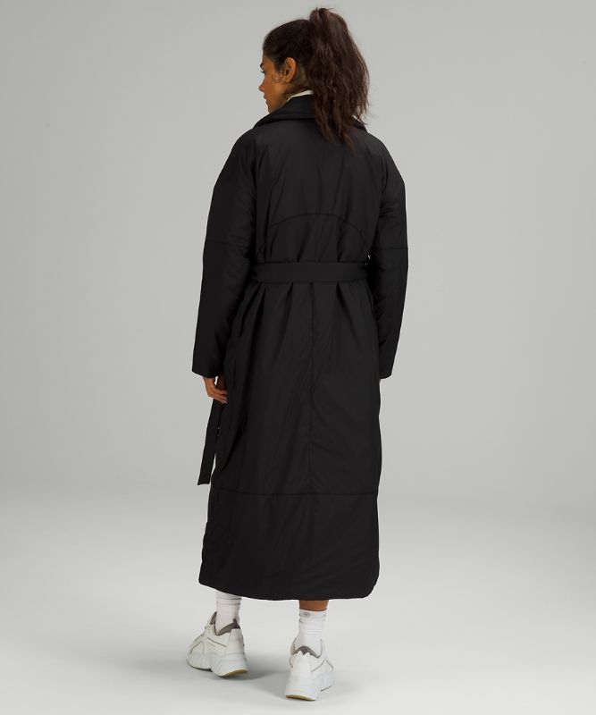 Chamarras Lululemon Insulated Trench Mujer Negros | 21735-TJIG