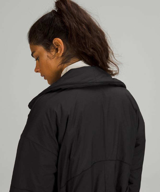 Chamarras Lululemon Insulated Trench Mujer Negros | 21735-TJIG