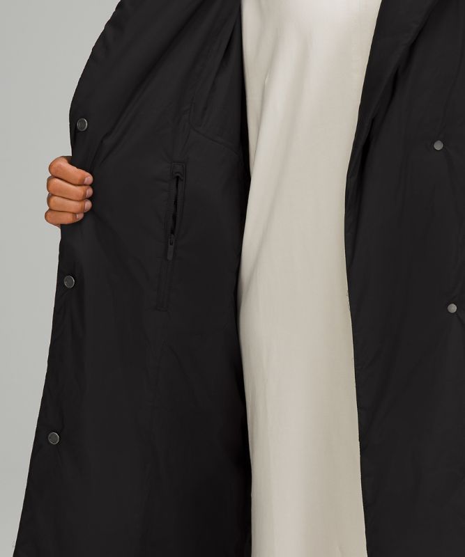 Chamarras Lululemon Insulated Trench Mujer Negros | 21735-TJIG