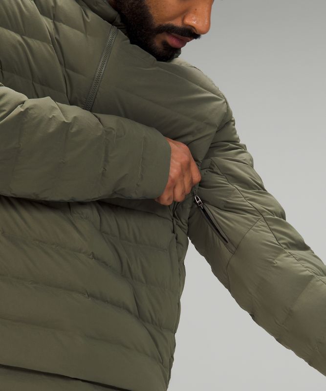 Chamarras Lululemon Navigation Stretch Down Anorak Hombre Verde Oliva | 96710-TSLQ