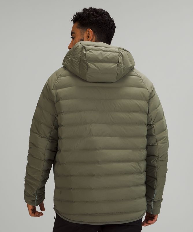 Chamarras Lululemon Navigation Stretch Down Anorak Hombre Verde Oliva | 25096-KHVA