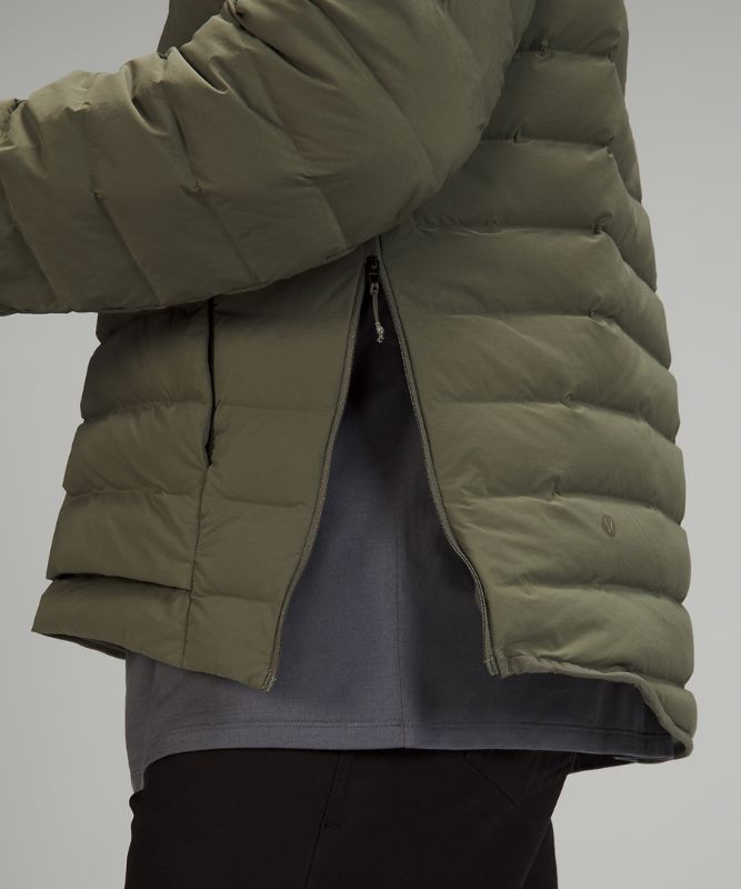 Chamarras Lululemon Navigation Stretch Down Anorak Hombre Verde Oliva | 25096-KHVA