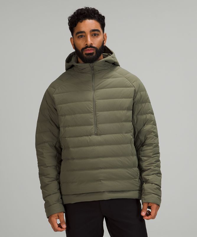 Chamarras Lululemon Navigation Stretch Down Anorak Hombre Verde Oliva | 25096-KHVA