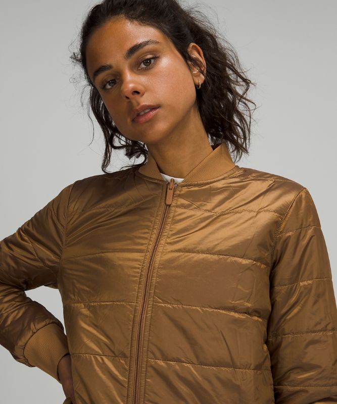 Chamarras Lululemon Non-Stop Bomber Mujer Beige | 41627-UNXH