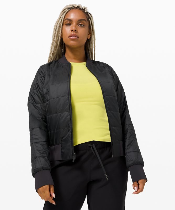 Chamarras Lululemon Non-Stop Bomber Mujer Negros | 94307-OLFX