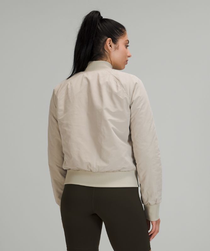 Chamarras Lululemon Non Stop Bomber Mujer Beige | 30829-FRHW