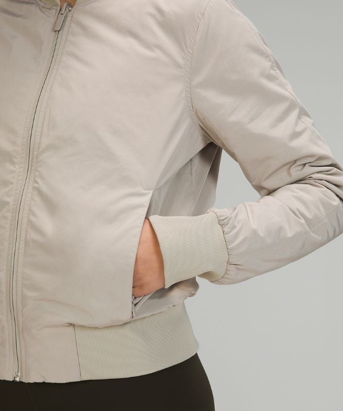 Chamarras Lululemon Non Stop Bomber Mujer Beige | 30829-FRHW