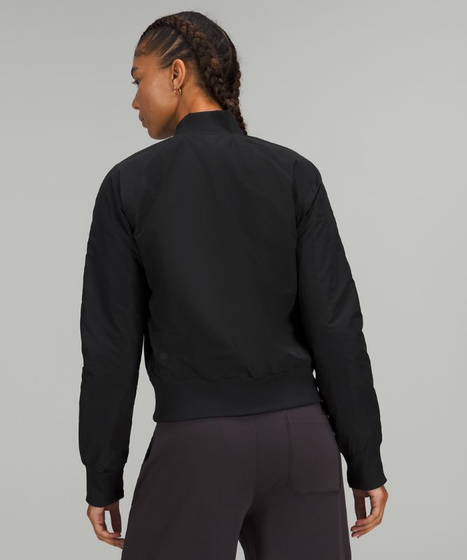 Chamarras Lululemon Non Stop Bomber Mujer Negros | 90274-IHEQ