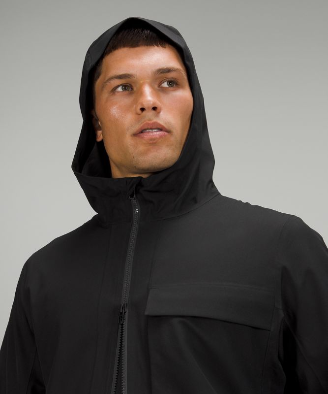 Chamarras Lululemon Outpour StretchSeal Hombre Negros | 56401-RESK