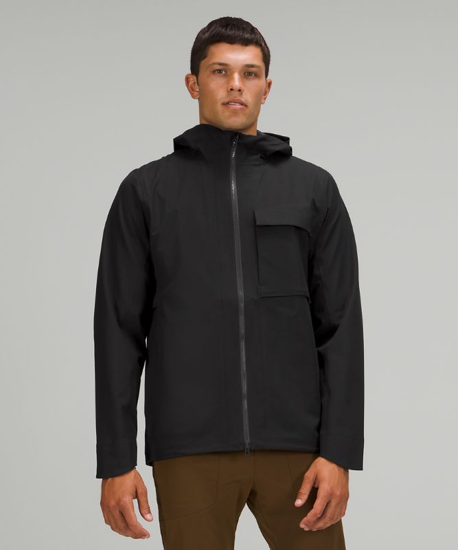 Chamarras Lululemon Outpour StretchSeal Hombre Negros | 56401-RESK