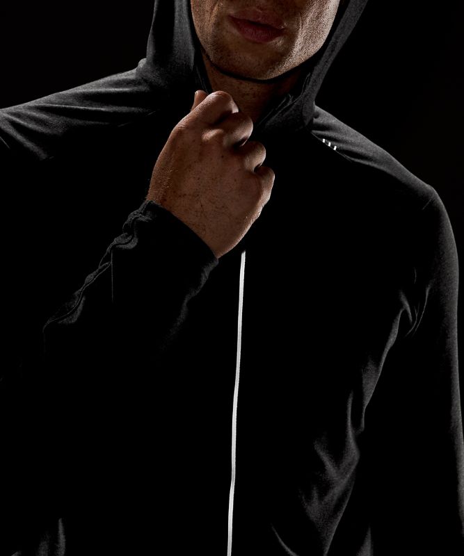 Chamarras Lululemon Surge Warm Full Zip Hombre Grises Oscuro Negros | 75819-SUJB