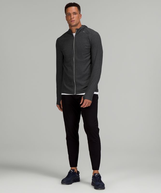 Chamarras Lululemon Surge Warm Full Zip Hombre Grises Oscuro Negros | 75819-SUJB