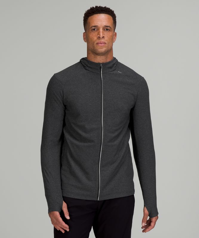 Chamarras Lululemon Surge Warm Full Zip Hombre Grises Oscuro Negros | 75819-SUJB