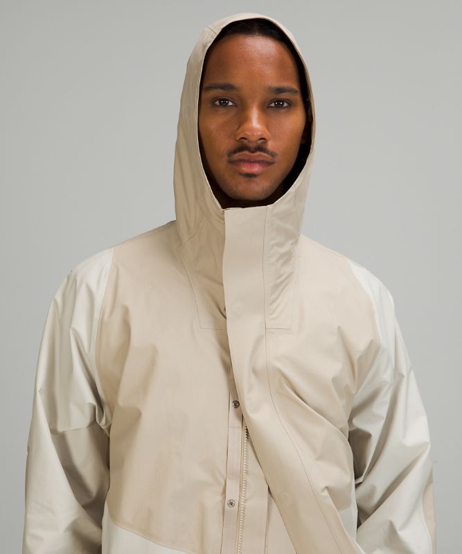 Chamarras Lululemon lululemon lab Waterproof Parka Hombre Beige Blancos | 70352-JRIB