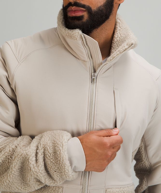 Chaquetas De Lana Lululemon Textured Online Only Hombre Beige | 43607-KZWQ