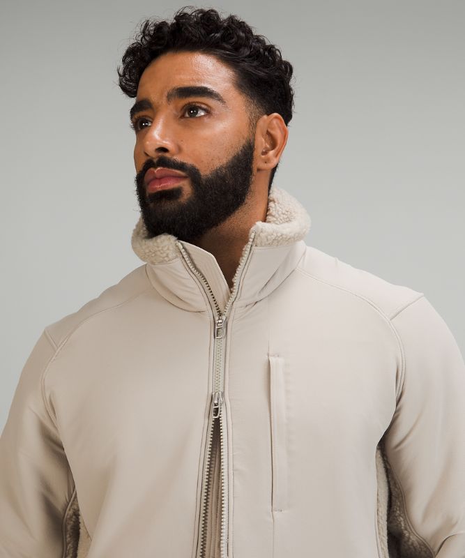 Chaquetas De Lana Lululemon Textured Online Only Hombre Beige | 38052-WJFK