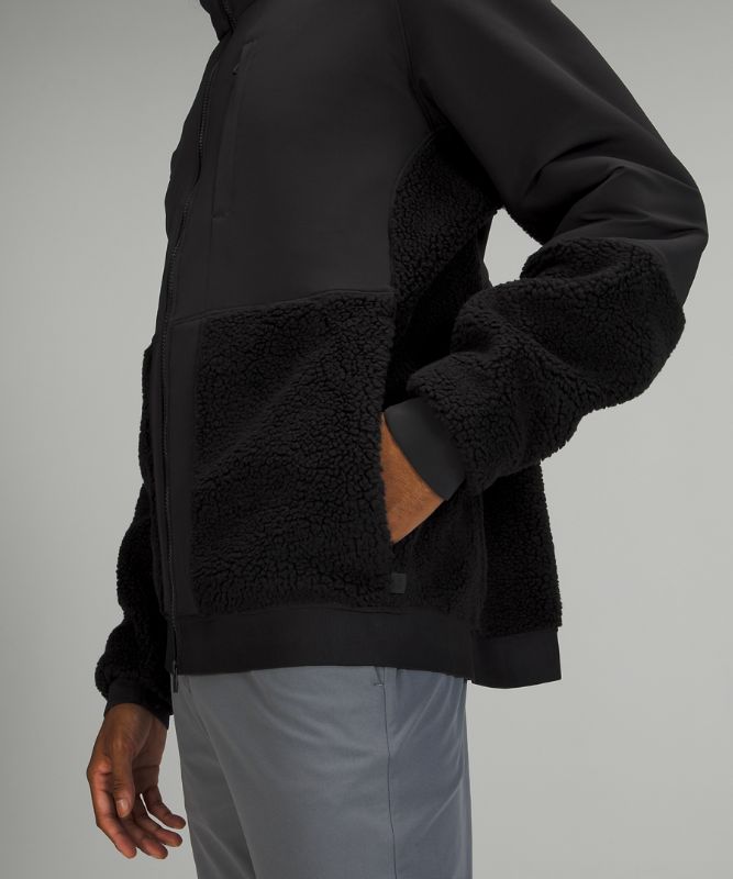 Chaquetas De Lana Lululemon Textured Online Only Hombre Negros | 89721-ILOQ