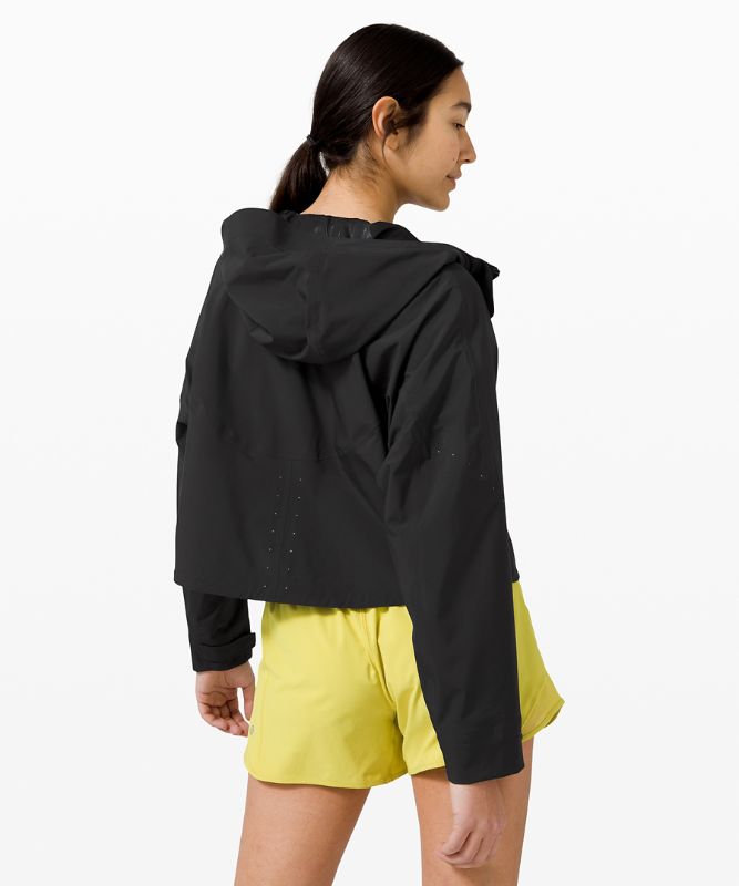 Chaquetas De Lluvia Lululemon Chaser Mujer Negros | 02368-SLQF