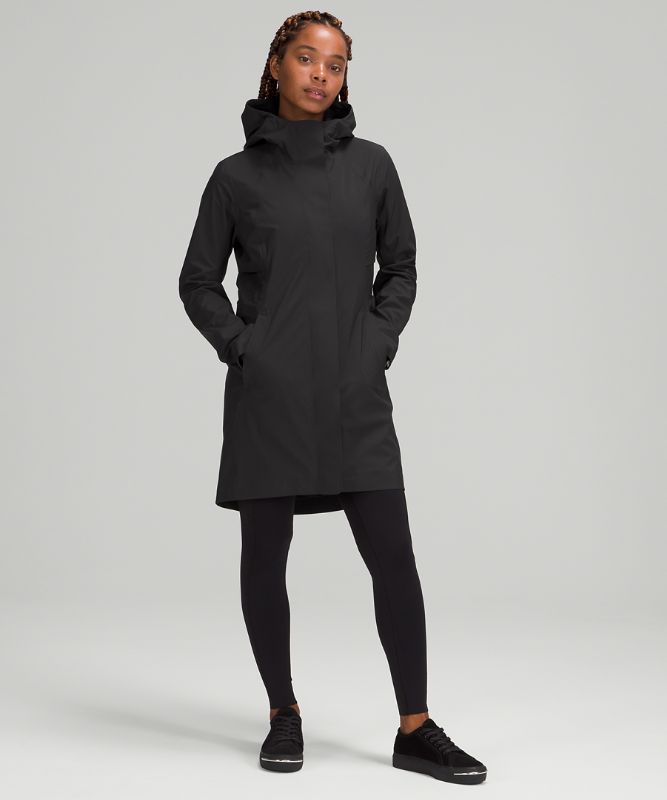 Chaquetas De Lluvia Lululemon Rebel Mujer Negros | 81732-EPXL