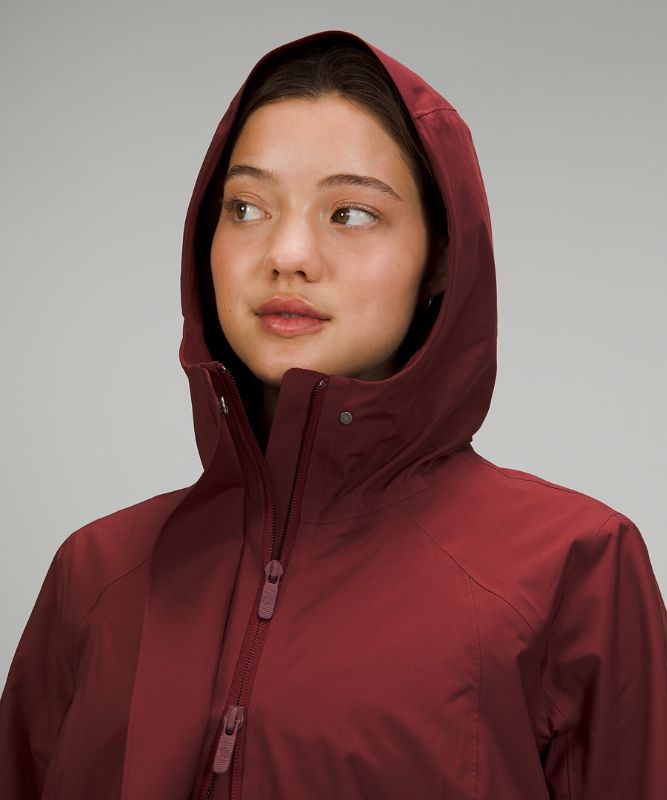 Chaquetas De Lluvia Lululemon Rebel Mujer Rojos Vino | 81624-DEPB