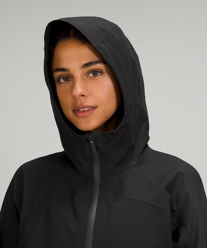 Chaquetas De Lluvia Lululemon StretchSeal Relaxed-Fit Mujer Negros | 98740-JZEU