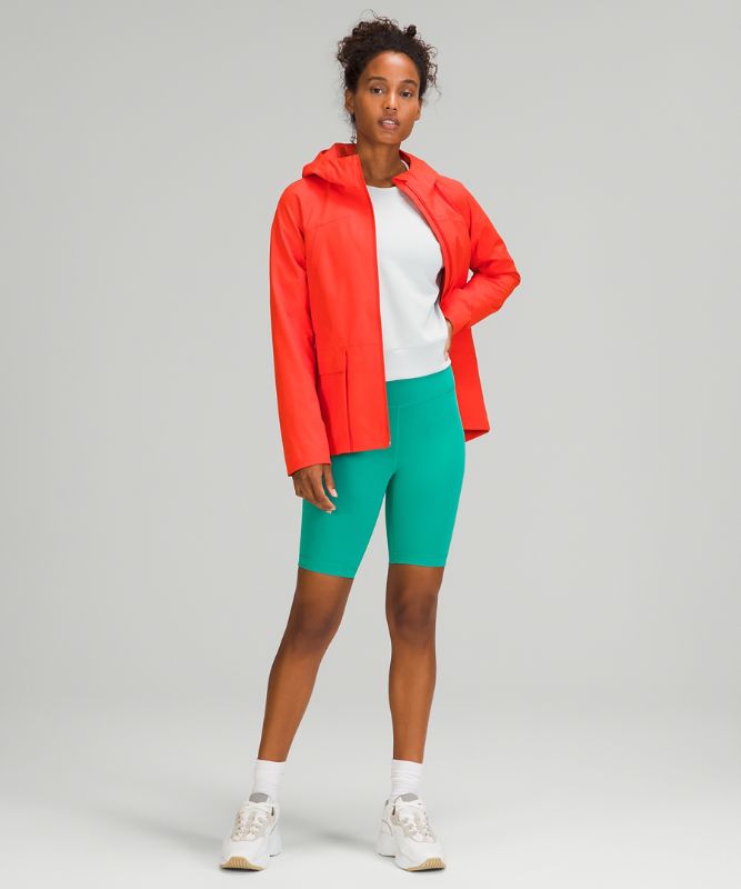 Chaquetas De Lluvia Lululemon StretchSeal Relaxed-Fit Mujer Rojos | 91740-LEGJ