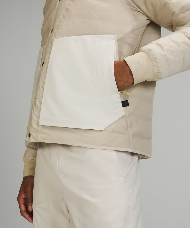 Chaquetas De Plumas Lululemon lululemon lab Filled Hombre Beige Blancos | 07321-KPIY