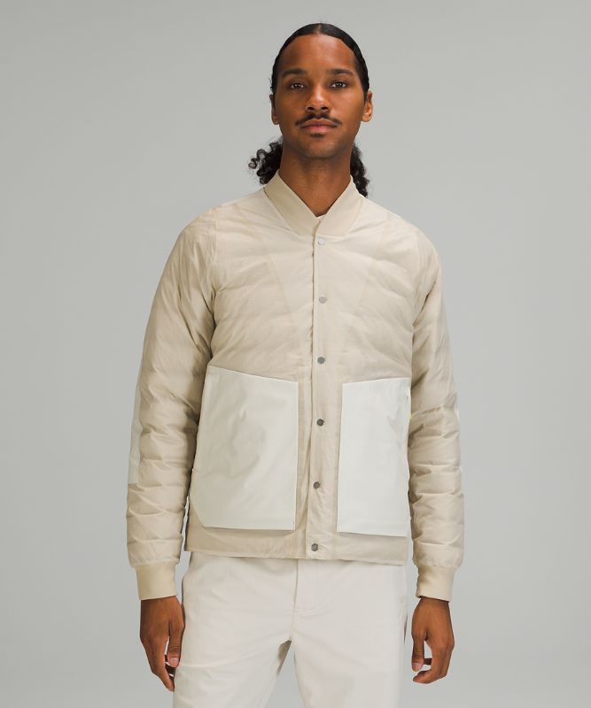 Chaquetas De Plumas Lululemon lululemon lab Filled Hombre Beige Blancos | 07321-KPIY