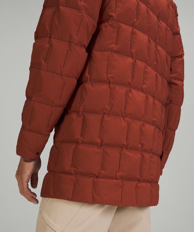 Chaquetas De Plumas Lululemon lululemon lab Geo Quilted Online Only Hombre Marrom | 01486-XZFC