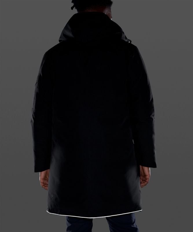 Chaquetas Parka Lululemon Cold City Parka Hombre Negros | 17236-RBFM