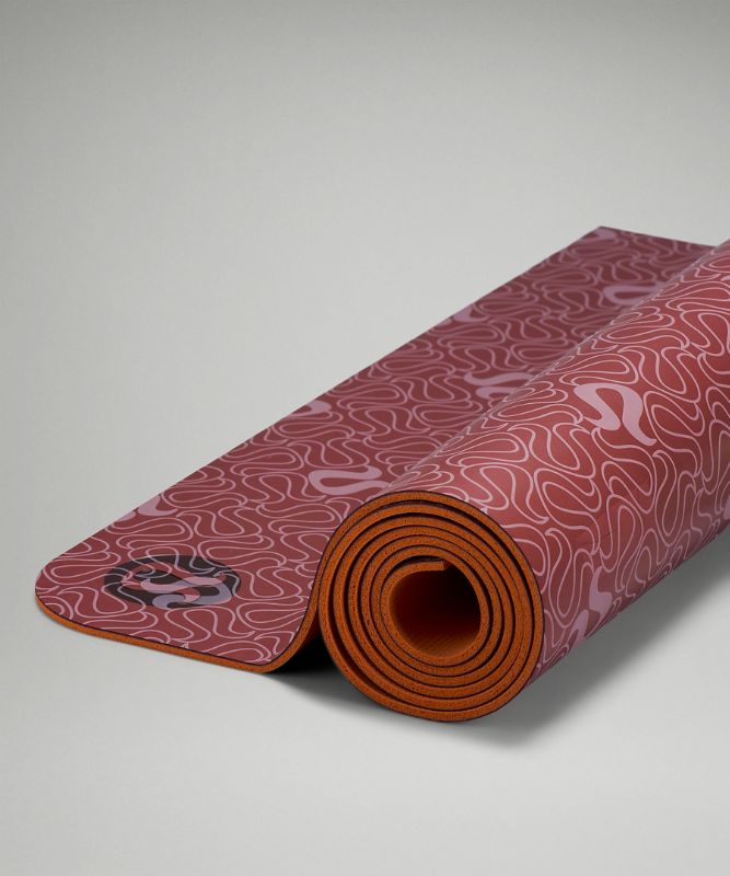 Colchonetas de Yoga Lululemon The Reversible Mat 5mm Print Accessories Rojos Rosas Coral | 09534-NOXG