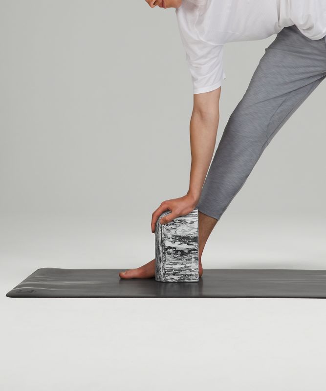 Equipo Lululemon Inner Flow Yoga Block Marble Accessories Negros Blancos | 02694-JUQG